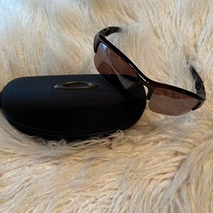 Sleek Maroon Sunglasses with Black Case